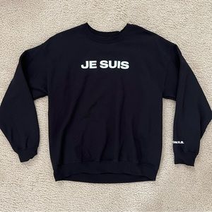 JE SUIS DEUXMOI crewneck sweater size M